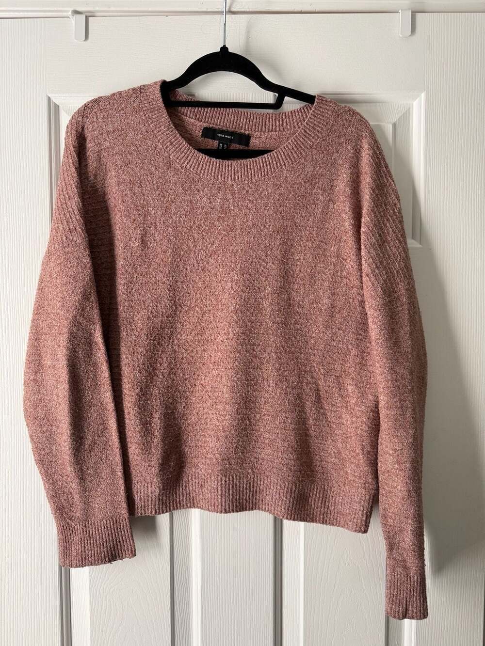 Vero Moda Pink Marled Crewneck Sweater